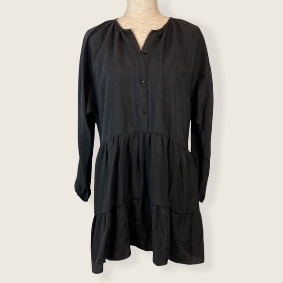 🖤Zara Black Long Sleeve Dress - Picture 5 of 14